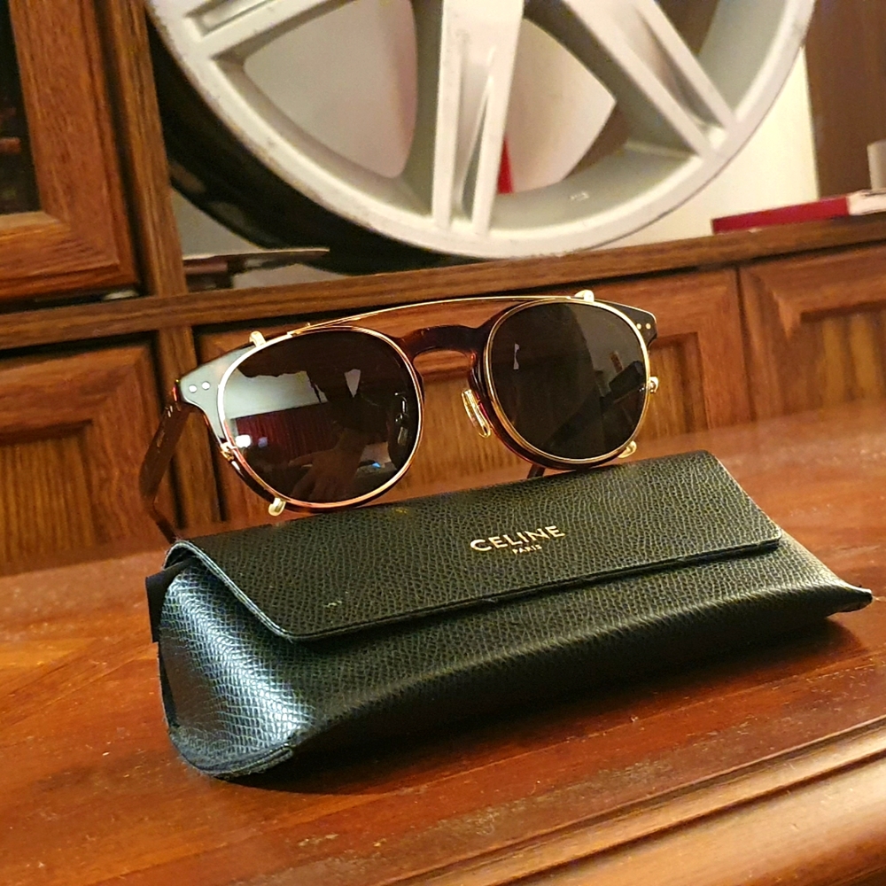 Celine Sunglasses Red Havana